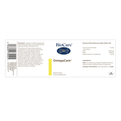 Omega 3 - OmegaCare - Aceite de pescado 225ml